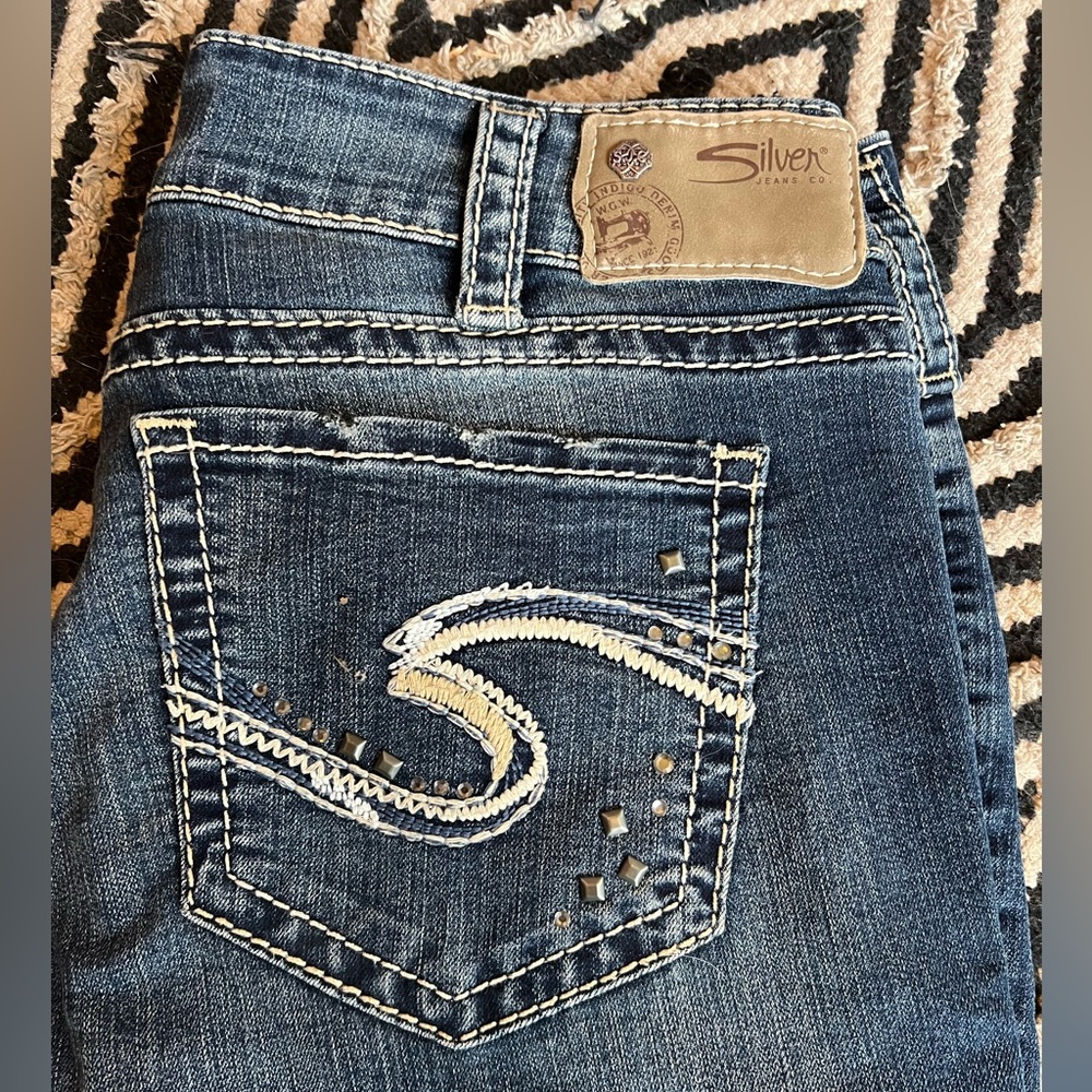 Silver super stretch Suki bootcut jeans
